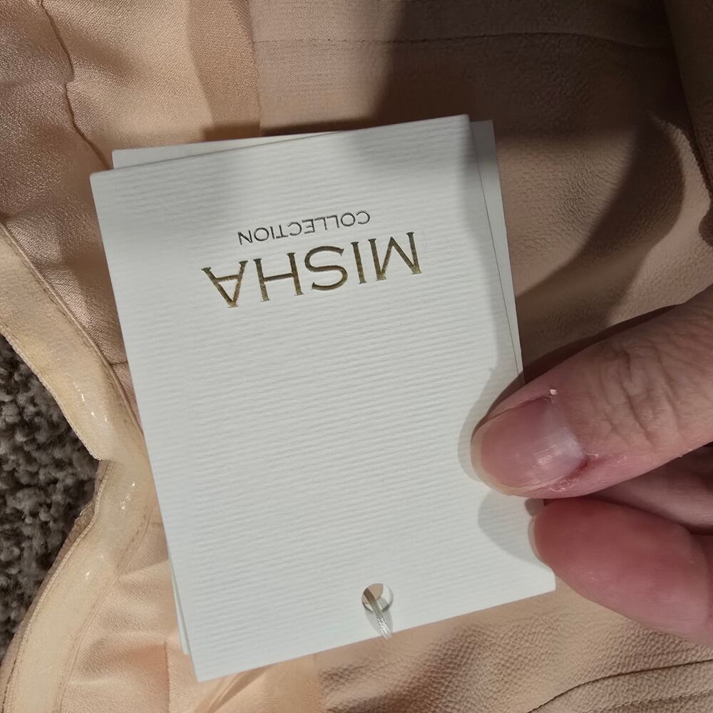NEW NWT Women's MISHA Nude Triviatate Dress Party Formal Wedding | Size 4 - Picture 11 of 14